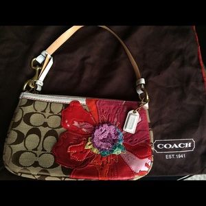 Authentic Coach floral mini bag