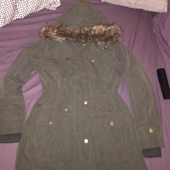 DKNY Military Green Winter Jacket