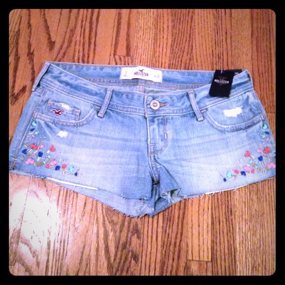 Hollister sequin flower dazzling shorts NWT