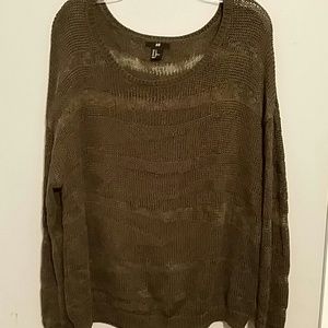 Textured H&M sheer sweater