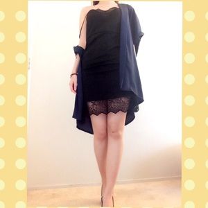 H&M Dark blue outwear.