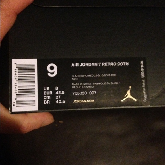 Air Jordan Retro 7 Marvin the Martin Size 9 - Picture 3 of 4