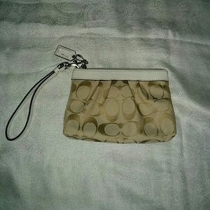 Gently used Coach signature wristlet