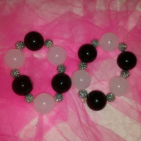 2 oversized acrylic bracelet