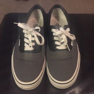 Grey and black vans