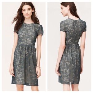NWT short sleeve green lace dress