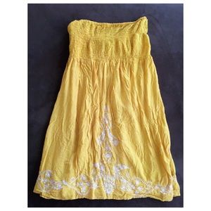 Yellow Embroidered Dress