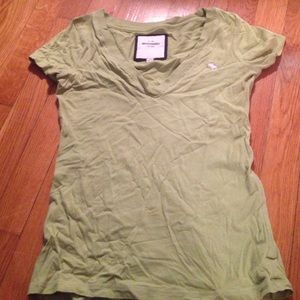 Green V-Neck