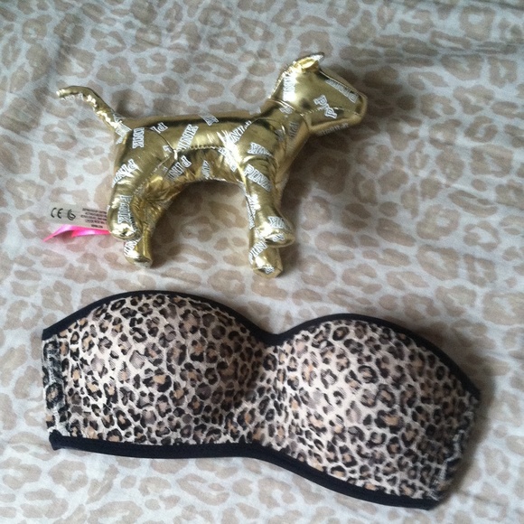 XS leopard print lace bandeau/mini dog