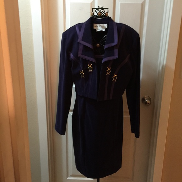 2-pc 💜purple dress w/ short jacket - worn once