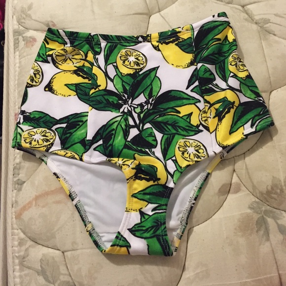 American Apparel High Waisted Lemon Bikini bottoms