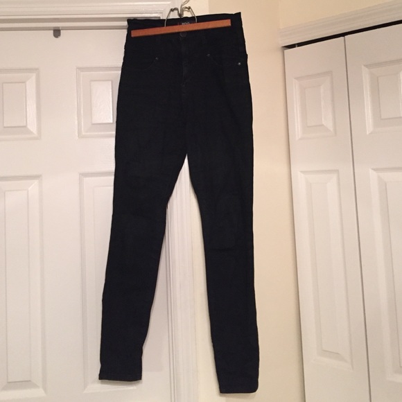 BDG High Waisted Black Super Skinny Jeans