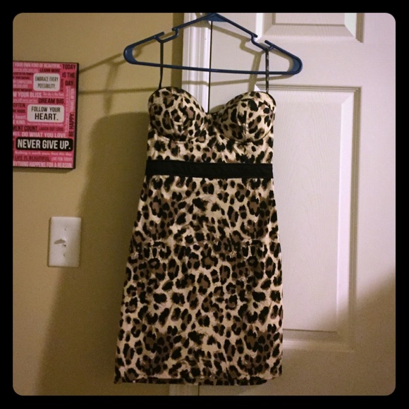 Guess cheetah print dress