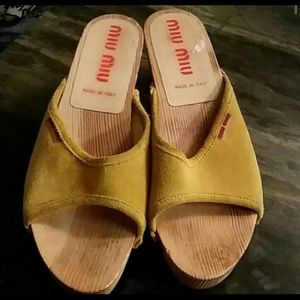 Miu miu clogs,mattes