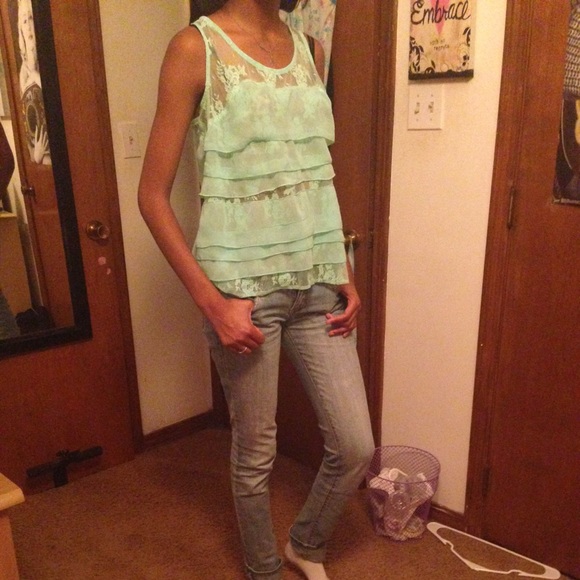 Ruffled tank