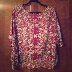 Flowy print top