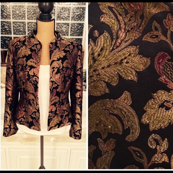 Beautiful brocade & beaded  jacket