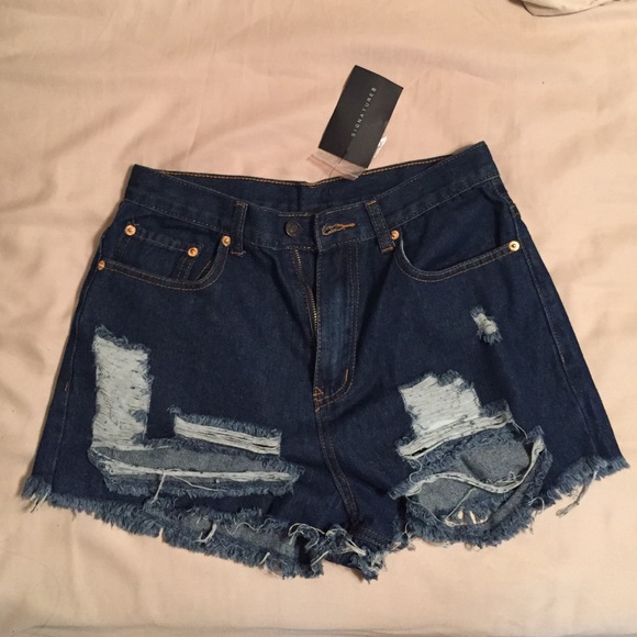 High Waisted Denim Shorts