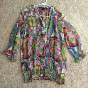 Sheer Desigual long sleeve top