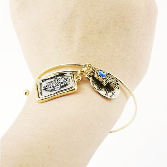 Jewelry Gold Hamsa Charm Bracelet Poshmark