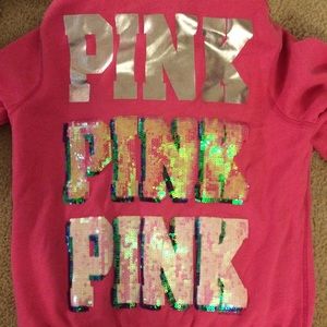 PINK VS sequin sweatshirt