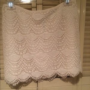 Juicy couture white lace skirt