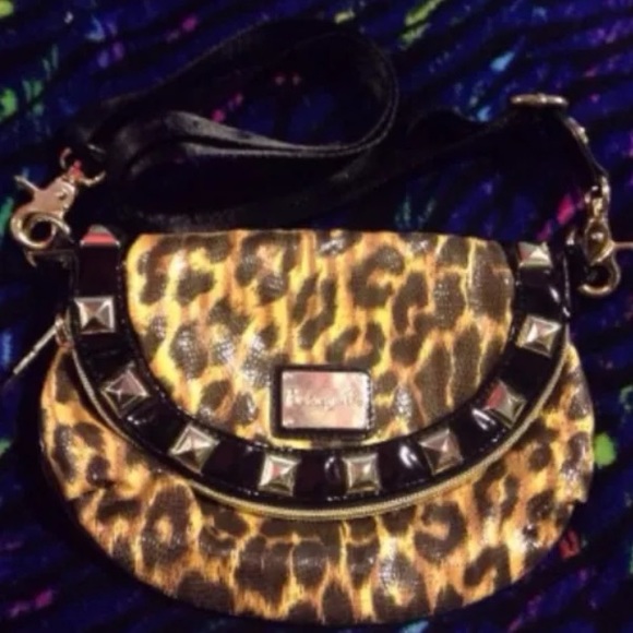 Betsey Johnson leopard print crossbody