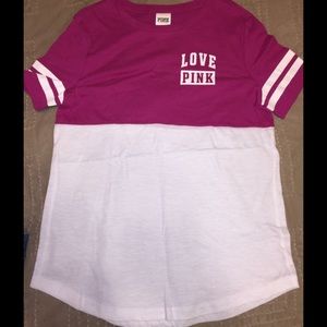 Colorblock berry VS PINK tee