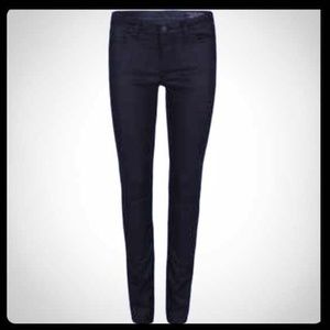 All Saints Ashby skinny low rise black jeans