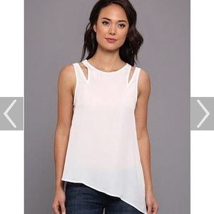 Bcbg shoulder cutout top