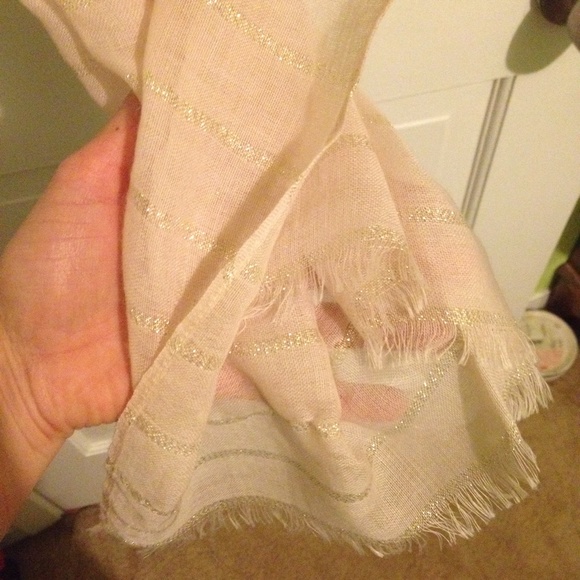 Ann Taylor light pink scarf