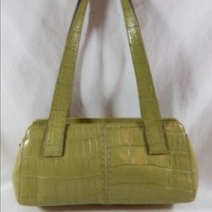 FOSSIL - Green Croc Embossed Sachel