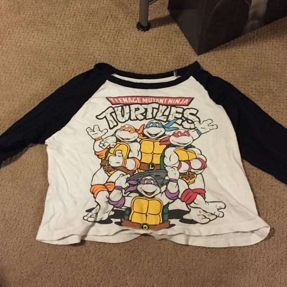 Ninja Turtle Crop Top long Sleeve