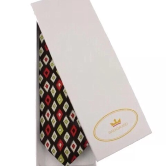 NWT$39 VERA BRADLEY Silk Neck Tie PUCCINI DIAMOND Rare & Retired + Gift Box - Picture 3 of 5