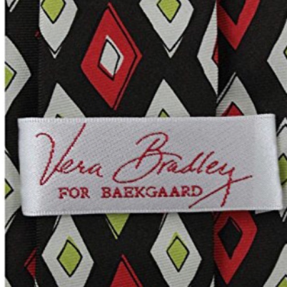 NWT$39 VERA BRADLEY Silk Neck Tie PUCCINI DIAMOND Rare & Retired + Gift Box - Picture 2 of 5