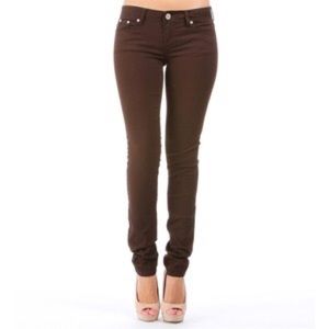 Brown skinny jeans