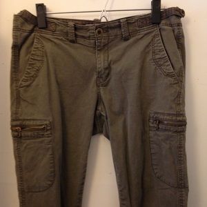 Olive green skinny jeans