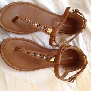 Brown studed sandles