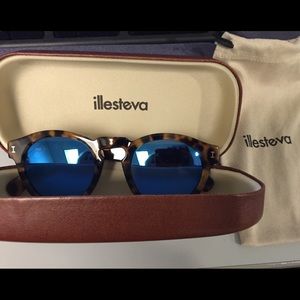 Illesteva Leonard Tortoise Mirror Sunglasses