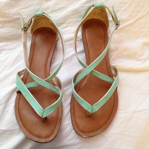 Turquoise sandles