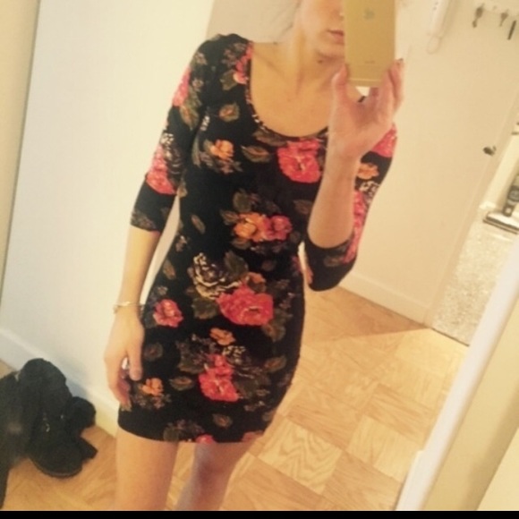 Floral bodycon dress