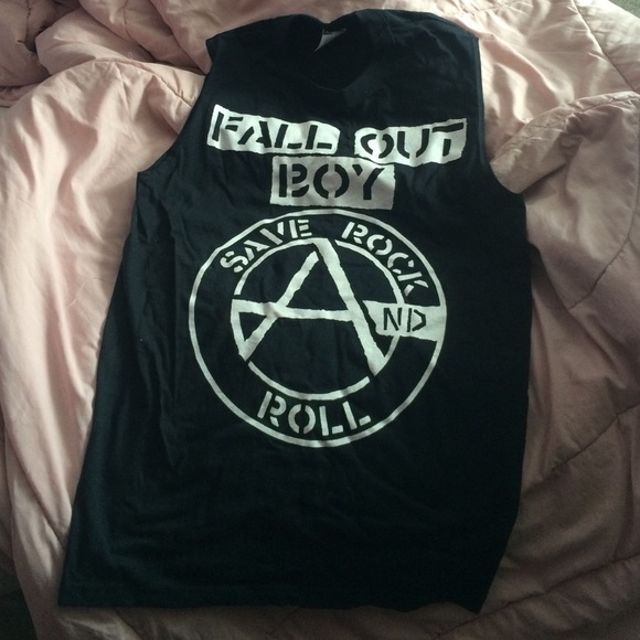 Fall Out Boy Save Rock and Roll muscle tank top