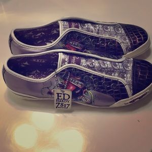 Brand new Ed Hardy slip on shoes!