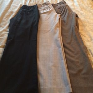 3 pairs of express editor suit pants petite
