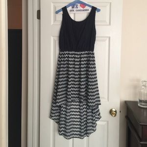 Lace and Chevron Dress.