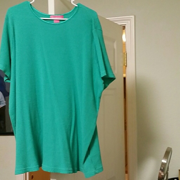 Plain teal shirt