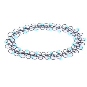 Blue Bead Choker