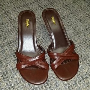 Mossimo brown leather sandal