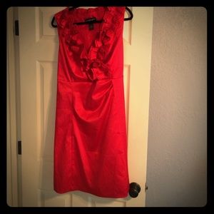Lane Bryant crimson red cocktail dress
