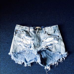 High waisted shorts